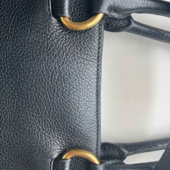 Authentic Prada, Phoenix, tote bag, and black with gold accents - Picture 4 of 7